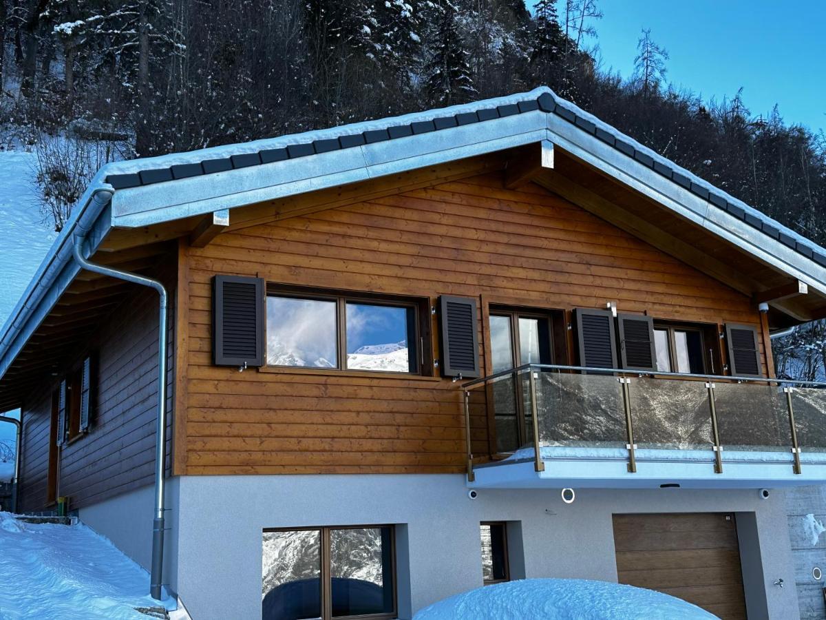 Chambres D'Hotes Les Louettes A Sapinhaut Canton Du Valais Saxon Buitenkant foto