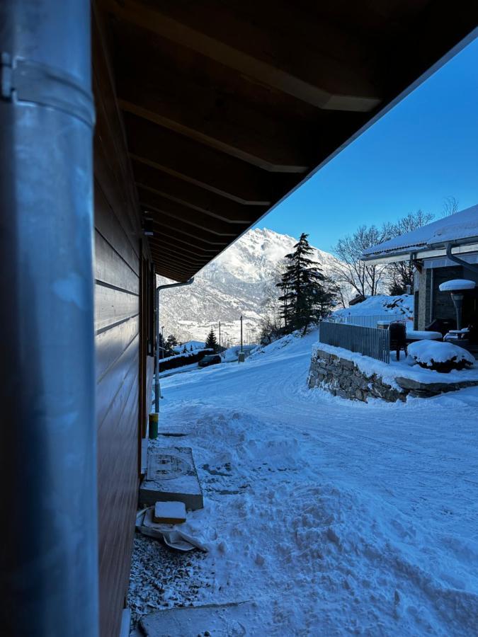 Chambres D'Hotes Les Louettes A Sapinhaut Canton Du Valais Saxon Buitenkant foto